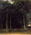 Fontainebleau la carretera de Bas Breau plein air Romanticismo Jean Baptiste Camille Corot